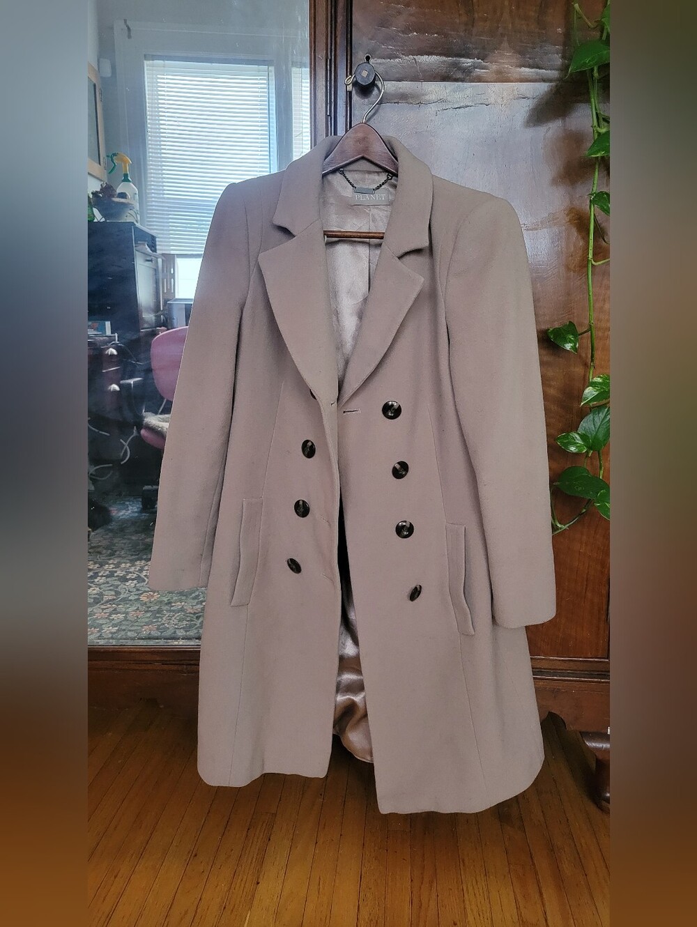 Wool Cashmere Camel Dress Coat